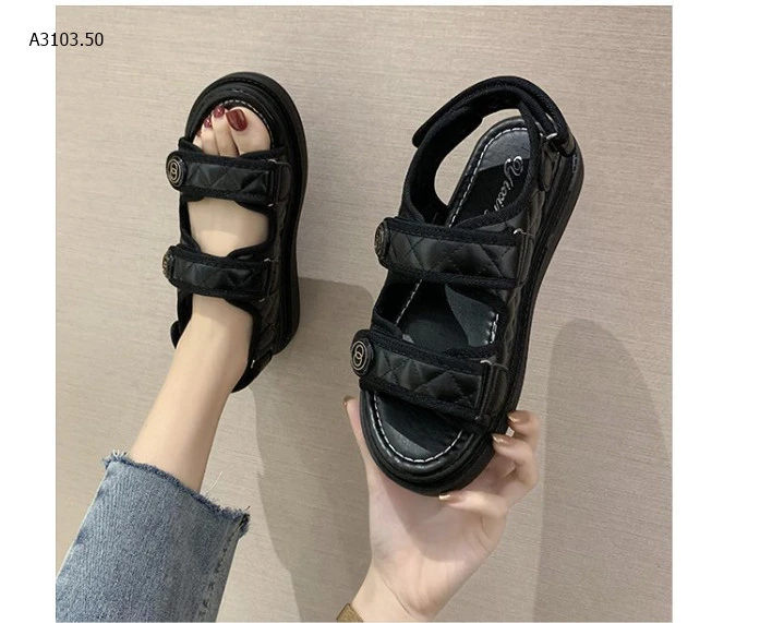 SANDAL NỮ ĐẾ CAO QUAI DÁNsỉ 133k