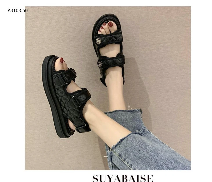 SANDAL NỮ ĐẾ CAO QUAI DÁNsỉ 133k