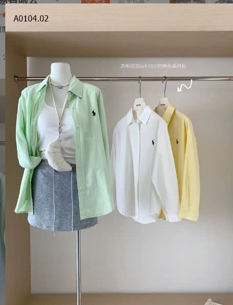 ÁO SƠ MI NỮ THÊ U NGỰA-sỉ 127k