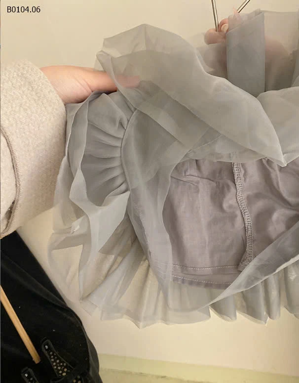 SÉT ÁO XÁM MIX CV TUTU-sỉ Áo : 115k           Chân váy : 174k 