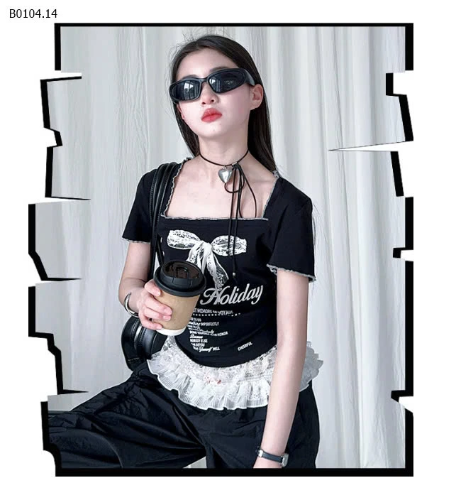 SET ÁO VIỀN BÈO MIX QUẦN TÚI HỘP-sỉ Áo : 145k           Quần : 209k 