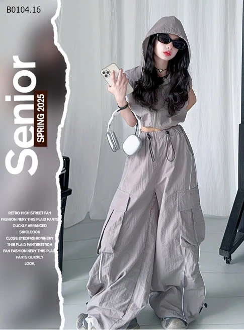 SET ÁO KHOÁC 3 LỖ MIX QUẦN TÚI HỘP-sỉ 255k