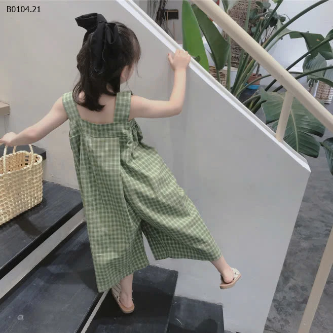 BỘ JUMPSUIT 2 DÂY KẺ CARO CHO BÉ -sỉ 110k