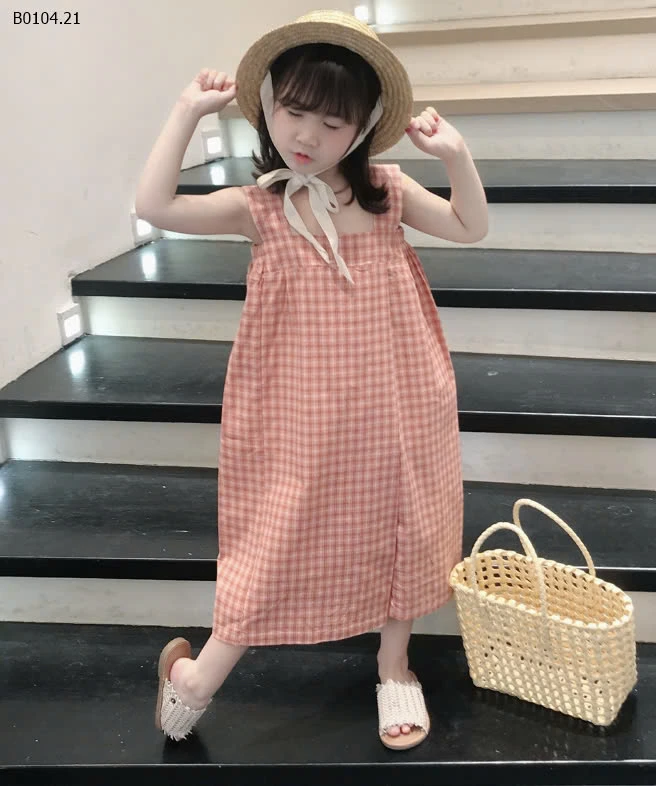 BỘ JUMPSUIT 2 DÂY KẺ CARO CHO BÉ -sỉ 110k