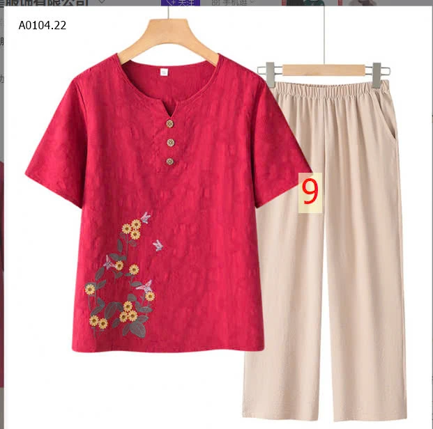 ÁO & BỘ ĐỒ TRUNG NIÊN-sỉ Lẻ áo : 125k           Cả set : 190k