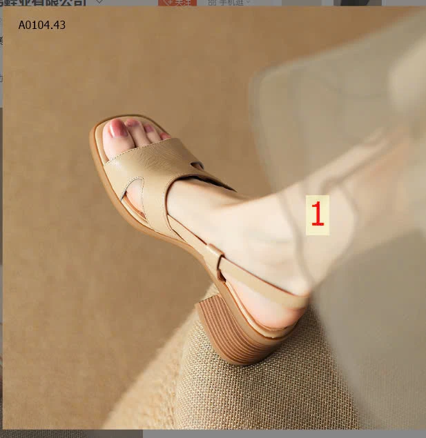 SANDAL QUAI CHÉO ĐẾ VUÔNG-sỉ 190k