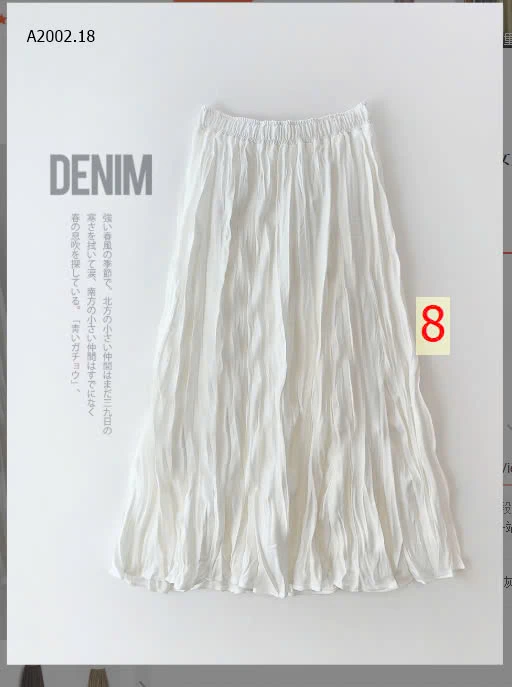 CHÂN VÁY DÁNG DÀI CHO NỮ ANNA- sỉ 130k