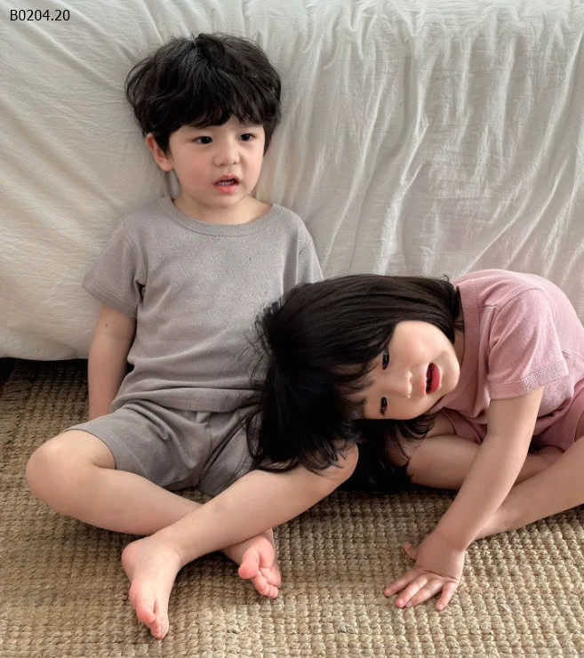 BỘ MẶC NHÀ CHO BÉ-sỉ Sz 80-140 : 130k           Sz 150-160 : 145k