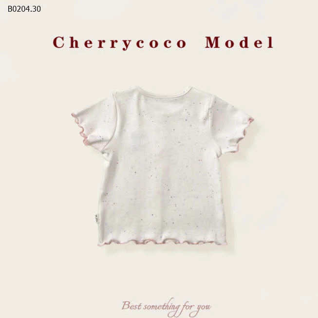 ÁO THUN MUỐI TIÊU VIỀN BÈO BÉ GÁI CHEẺYCOCO-sỉ 109k