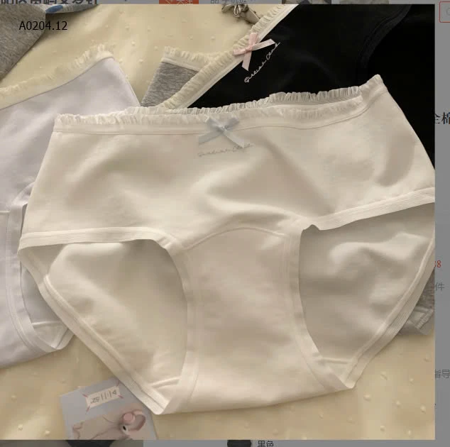 SET 6 QUẦN LÓT COTTON NỮ-sỉ 132k/set 6c mix màu