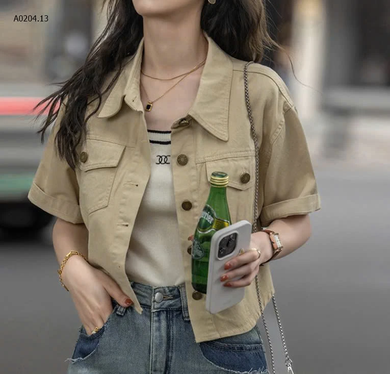 ÁO SƠ MI CỘC TAY NỮ-sỉ 133k