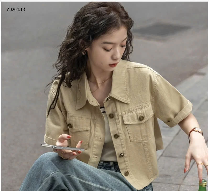 ÁO SƠ MI CỘC TAY NỮ-sỉ 133k