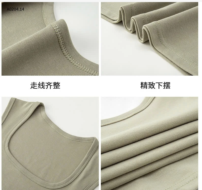 ÁO SÁT NÁCH NỮ CỔ VUÔNG DÁNG CROPTOP-sỉ 66k