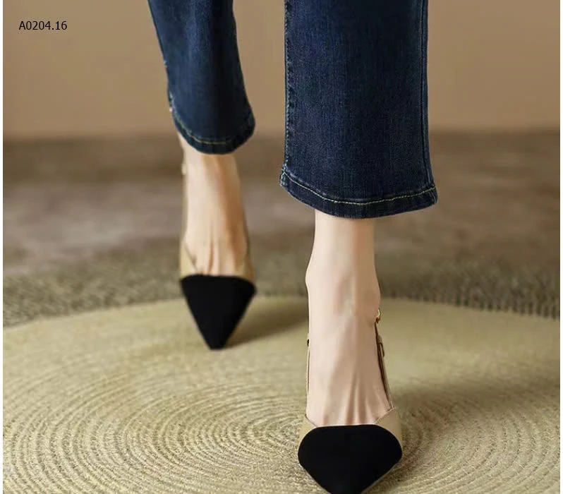 GIÀY CAO GÓT PHA MŨI CHO NỮ -sỉ 133k