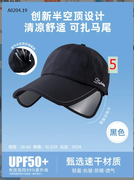 MŨ LƯỠI TRAI CHỐNG NẮNG CHO NỮ -sỉ 77k