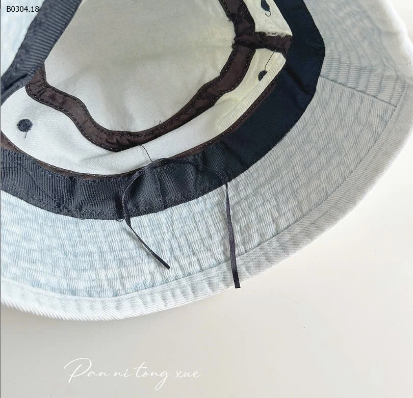 MŨ JEAN GẮN STICKER CHO BÉ-sỉ 99k