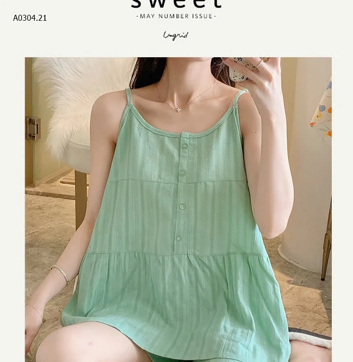 BỘ NGỦ MẶC NHÀ 2 DÂY CHO NỮ -sỉ 125k