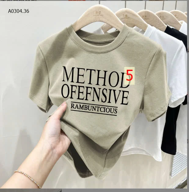 ÁO CỘC TAY IN CHỮ CHO NỮ -sỉ 122k