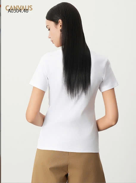 ÁO THUN CỘC TAY CỔ TRÒN CANVAUS  sỉ 169k