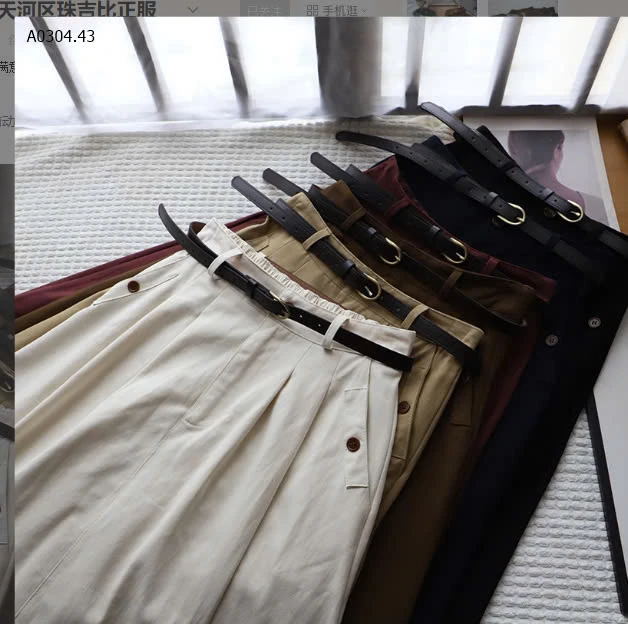 CHÂN VÁY LƯNG CAO  XẾP LY CHO NỮ-sỉ 198k