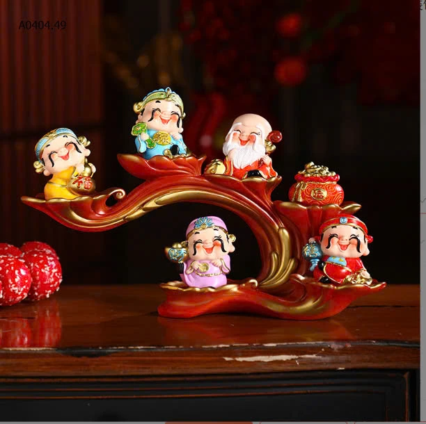 BỘ TƯỢNG 5 ÔNG THẦN TÀI-sỉ 235k