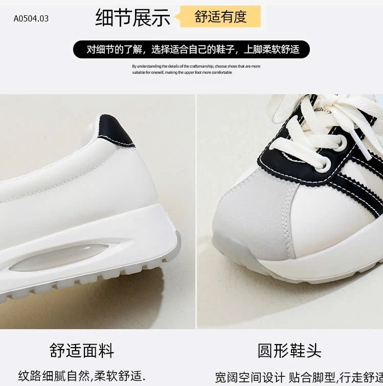 Giày thể thao lười đế cao -sỉ 136k