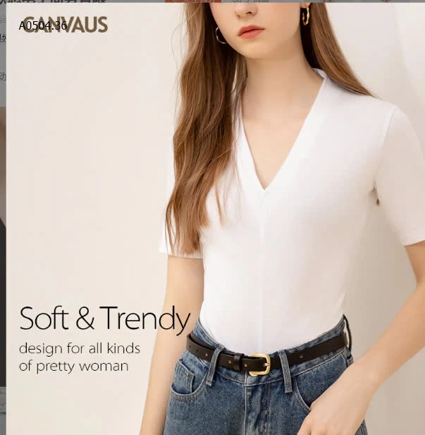 ÁO CỔ V CANVAUS CHO NỮ -sỉ 140k