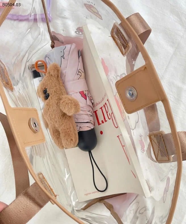 Túi trong họa tiết hoạt hình-sỉ 92k