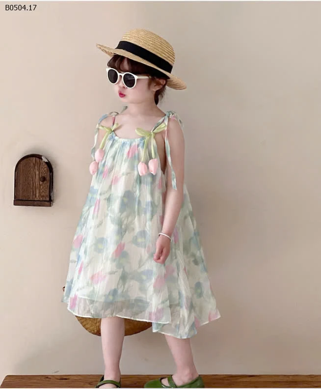 ĐẦM TƠ HOA TULIP QCCC  -sỉ 145k