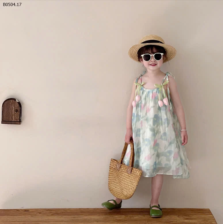 ĐẦM TƠ HOA TULIP QCCC  -sỉ 145k