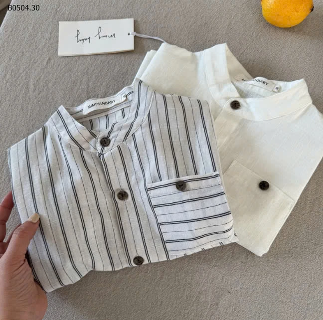 Sơ mi cộc tay túi ngực MMY -sỉ 146k