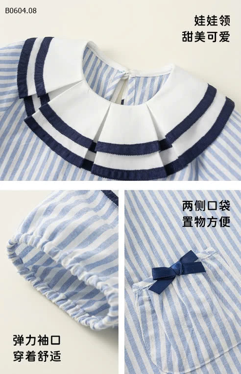 VÁY KẺ SỌC CHO BG BABY.CITY\-sỉ 195k