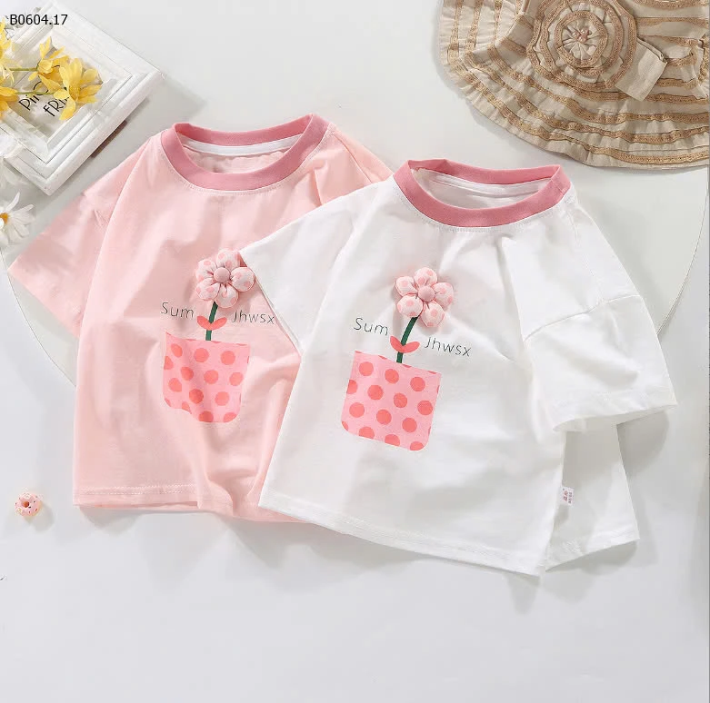 ÁO PHÔNG CỘC TAY BÉ GÁI -sỉ 60k