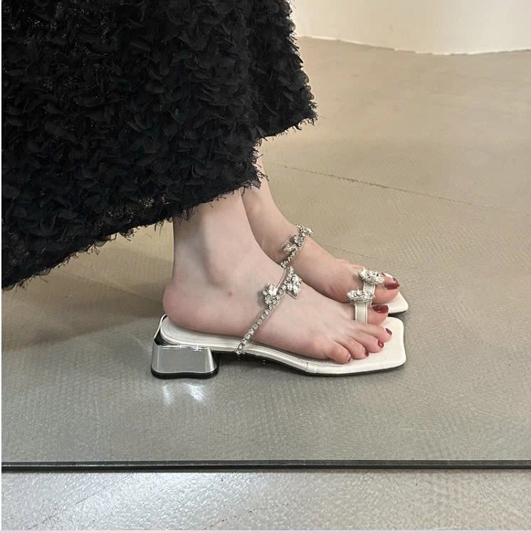 DÉP XỎ NGÓN NỮ QUAI ĐÁ SANG CHẢNH -sỉ 163k