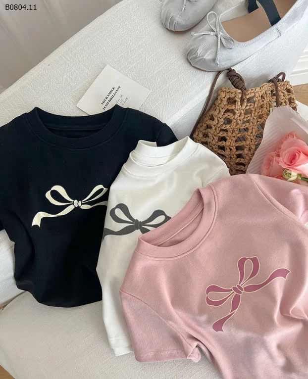 ÁO PHỐI NƠ BÉ GÁI AMBB-sỉ Sz 90-150 : 81k                Sz 160 : 89k 