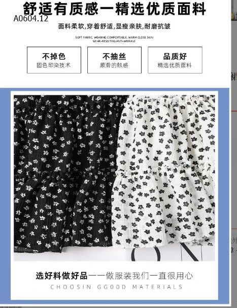 CHÂN VÁY NGẮN HOA NHÍ-sỉ 103k