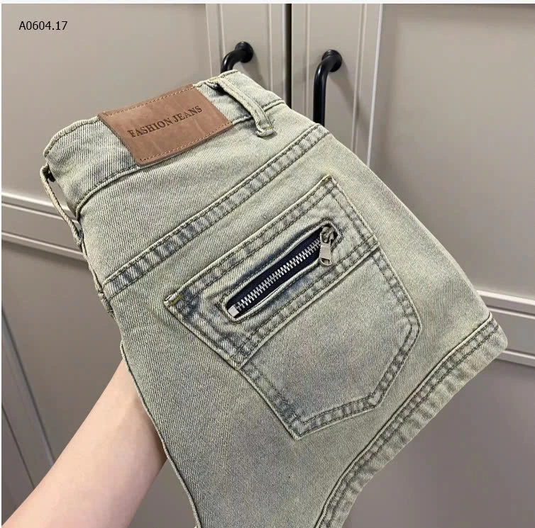 SHORT JEANS NGẮN TÚI KHÓA SAU-sỉ 129k