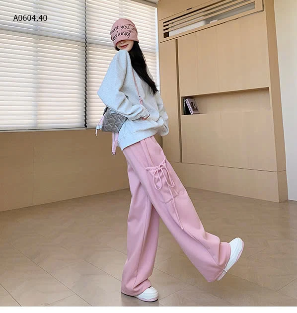 QUẦN THỂ THAO NỮ ỐNG RỘNG RÚT DÂYsỉ 165k