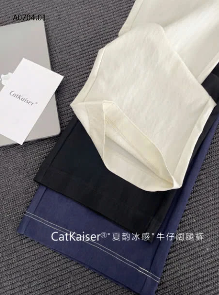 QUẦN ỐNG RỘNG DENIM CATKAISER -sỉ 212k