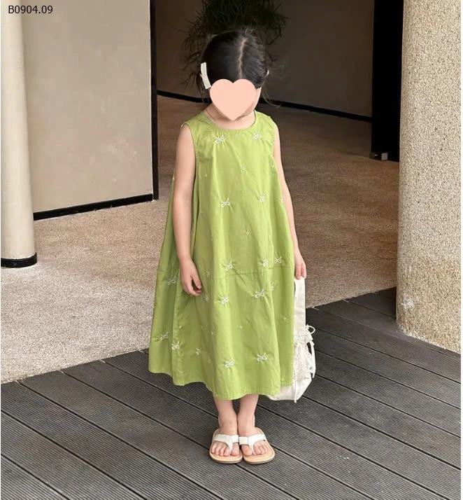 VÁY SÁT NÁCH THÊU NƠ CHO BÉ GÁI SZ ĐẠI-sỉ 145k