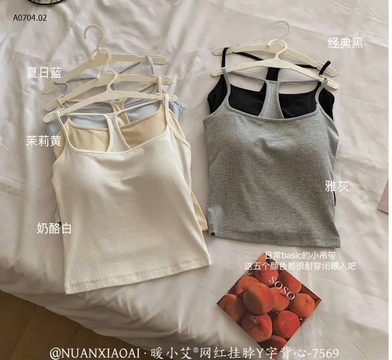 ÁO CỔ YẾM LƯNG CHỮ Y KÈM ĐỆM NGỰC CHO NỮ-sỉ 108k