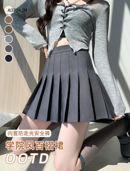 CHÂN VÁY NGẮN XẾP LY-sỉ Ngắn : 105k                Dài : 113k 