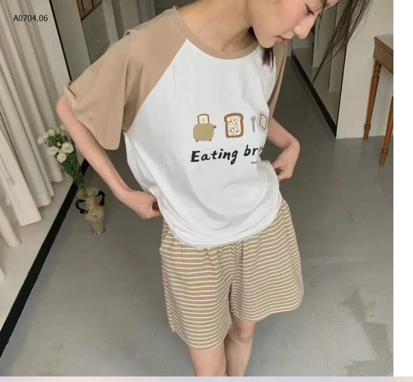 BỘ MẶC NHÀ CỘC TAY CHO NỮ-sỉ 173k