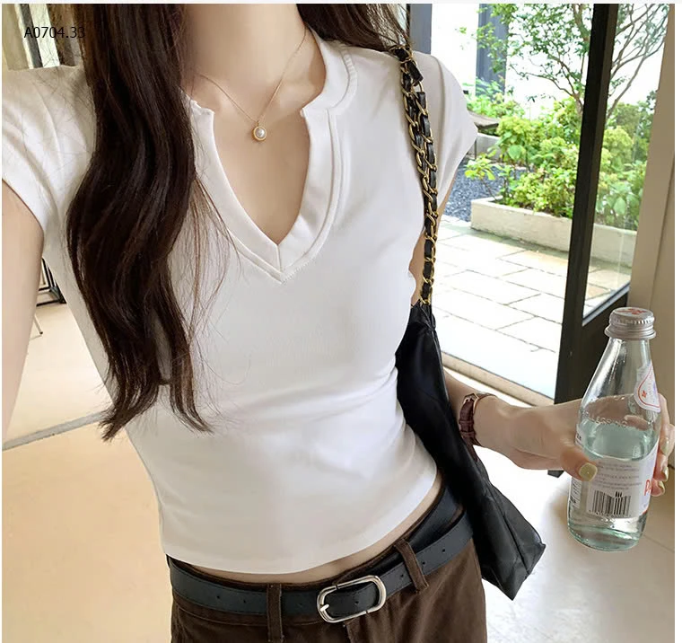 ÁO CROPTOP CỔ V NỮ-sỉ 115k