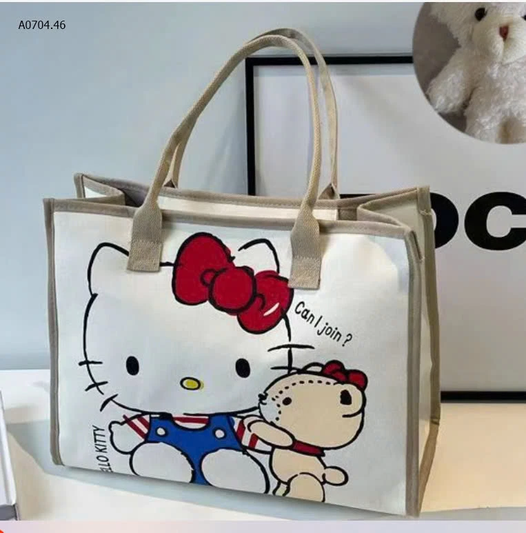 TÚI TOTE HELLO KITTY -sỉ 65k