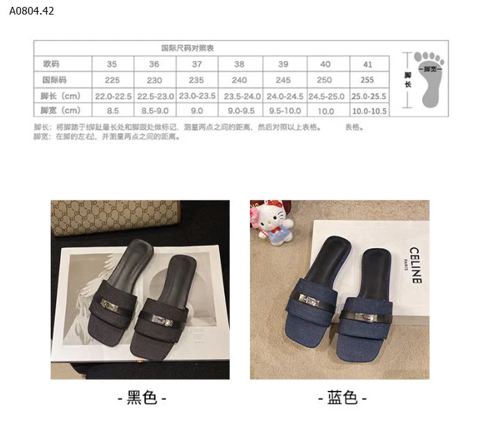 DÉP LÊ MŨI VUÔNG CHO NỮ -sỉ 119k