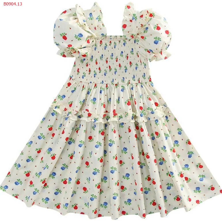 VÁY HOA TAY BỒNG CHO BÉ GÁI-sỉ 110k