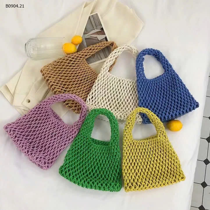 TÚI XÁCH LƯỚI SẮC MÀU QC-sỉ 85k