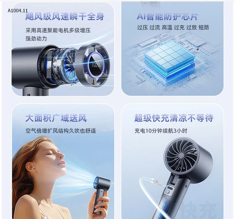 Máy sấy tóc ion âm Bear DCF-B16R1     - Sỉ  270k/ 1 chiếc