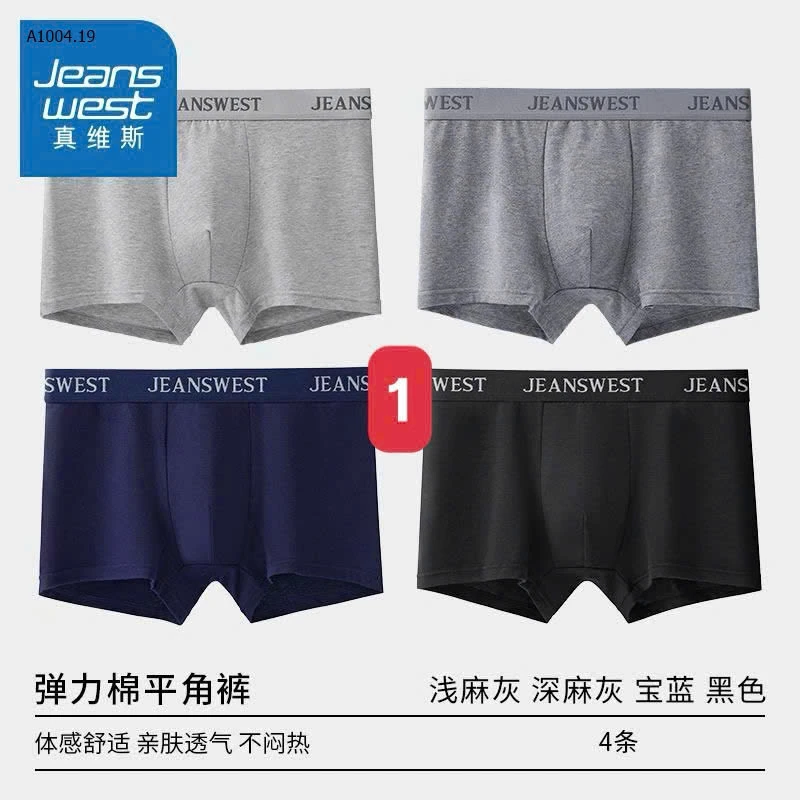 Sịp đùi nam #JEANSWEST chính hãng sale 60%-Sỉ  130k/1 set 4 chiếc